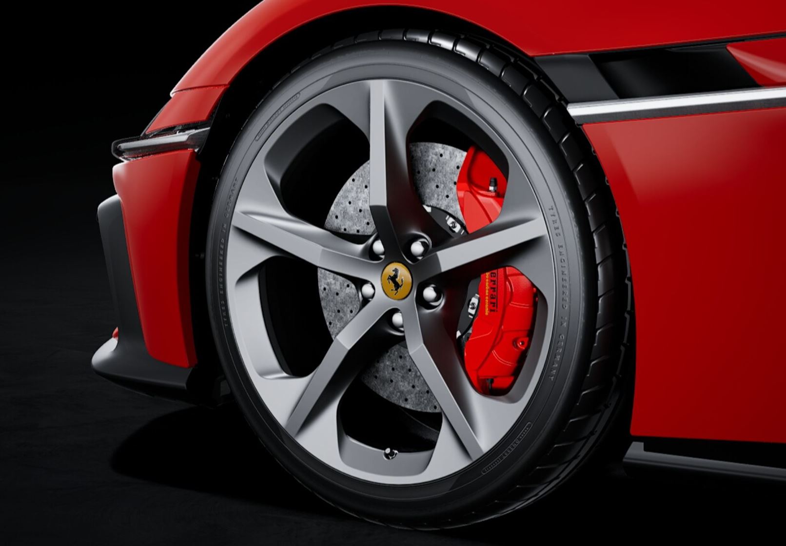 Ferrari 12Cilindri Spider Red Corsa - Beige Lucania interior color (Alternate)