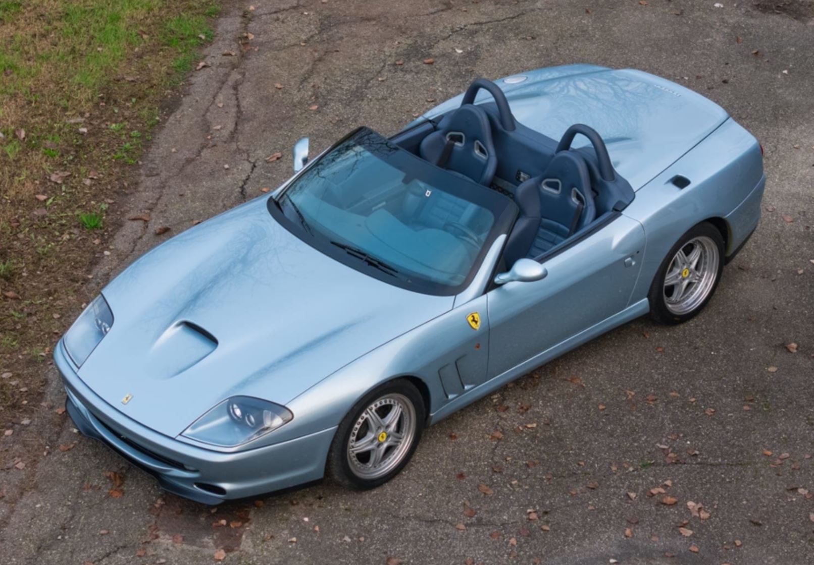 Ferrari 550 Barchetta 2000 - made in Italy Grigio Alloy - carta da zucchero interior