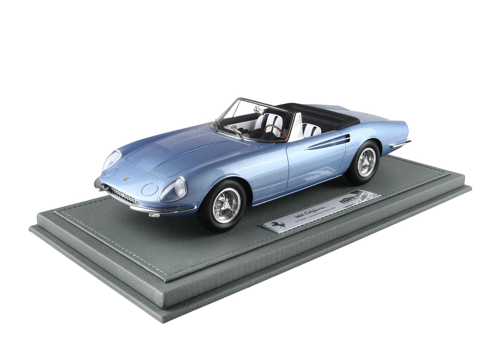 Ferrari 365 California Geneve motor show 1966 s/n 08347 metallic light blue