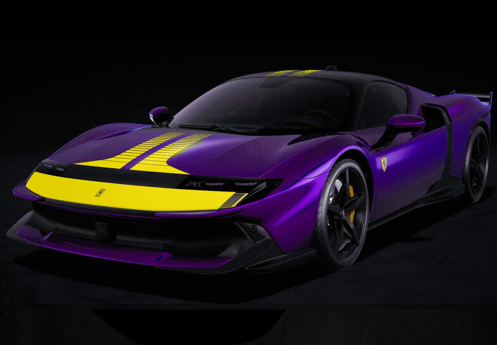 Ferrari 849 Testarossa Assetto Fiorano Viola Hong Kong with Yellow livery