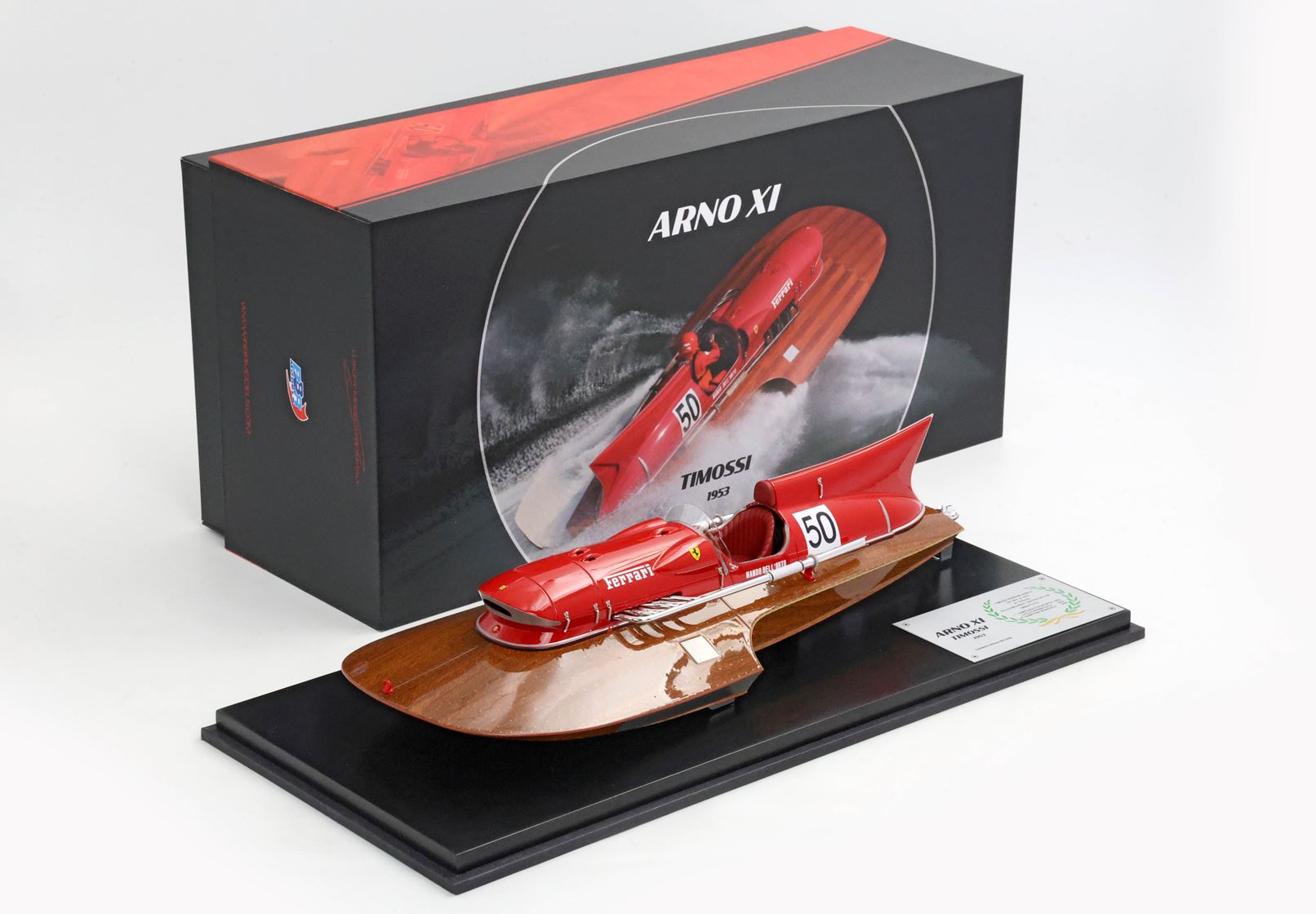 Timossi Ferrari Arno XI 1953 motorboat 1/18 scale Nando dell Orto
