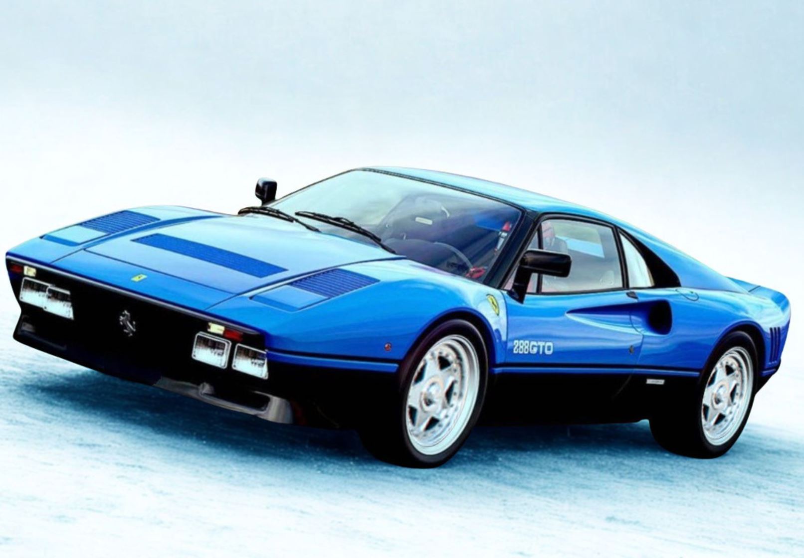 Ferrari 288 GTO Azzurro Dino and black