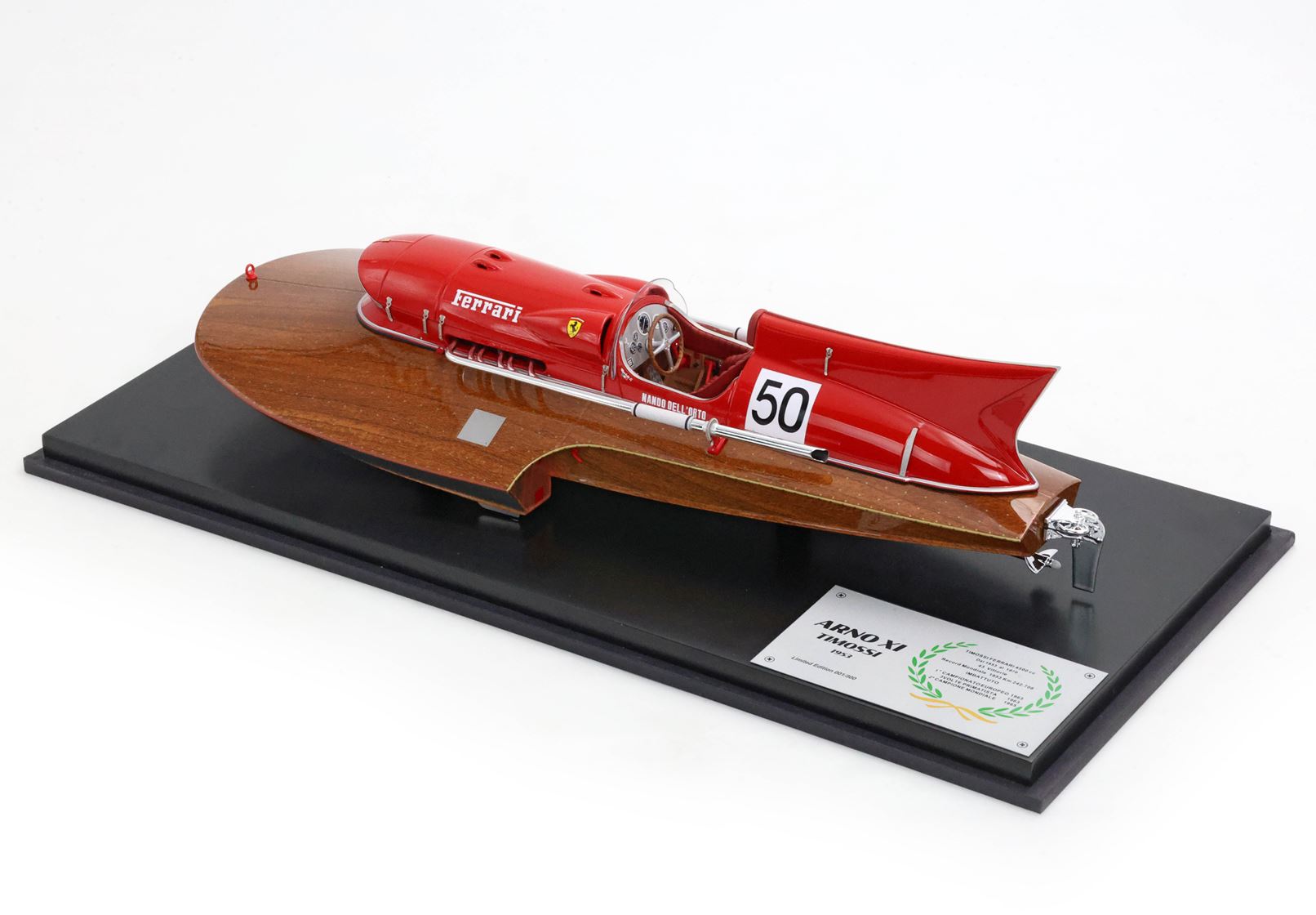 Timossi Ferrari Arno XI 1953 motorboat 1/18 scale Nando dell Orto (Alternate)