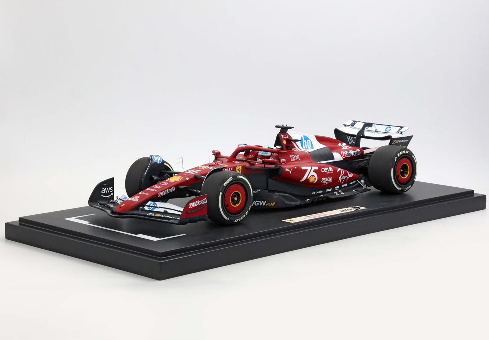 Ferrari SF25 Monaco livery for 75 years with Shell Leclerc SCALE 1/12