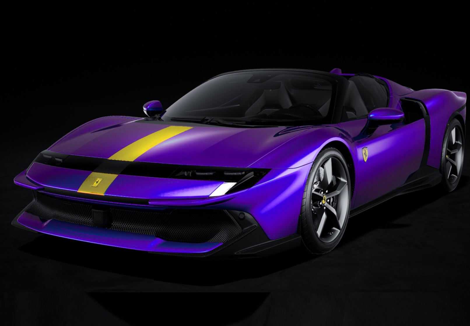 Ferrari 849 Testarossa Spider Viola Hong Kong with Yellow livery
