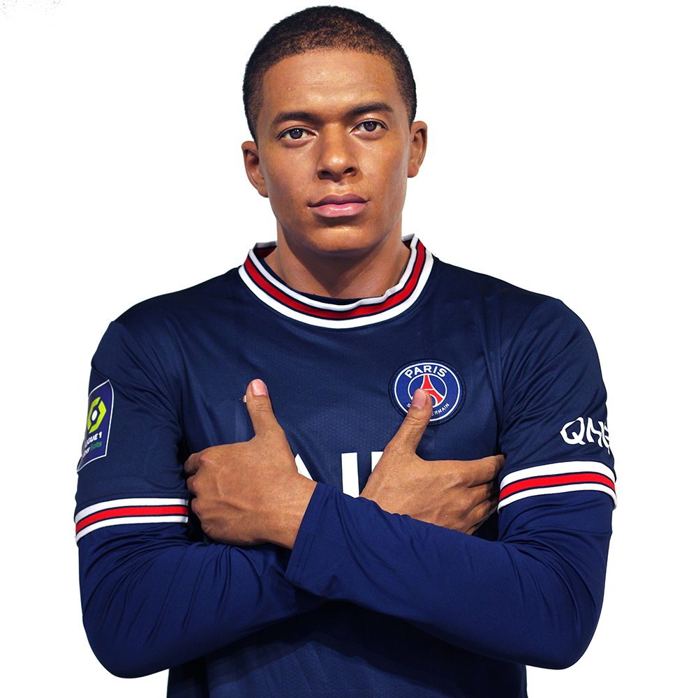 Ultra-Realistic  Movie Prop Grade Footballer Mbappé Full-Body Silicone Figure - DXDF,Grand Orient Wax Figure (Alternate)
