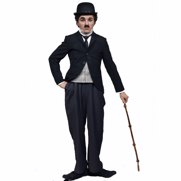 Famous Charlie Chaplin Silicone Wax Figure - Realistic Collectible Art for Luxury Decor | Grand Orient Wax Figure