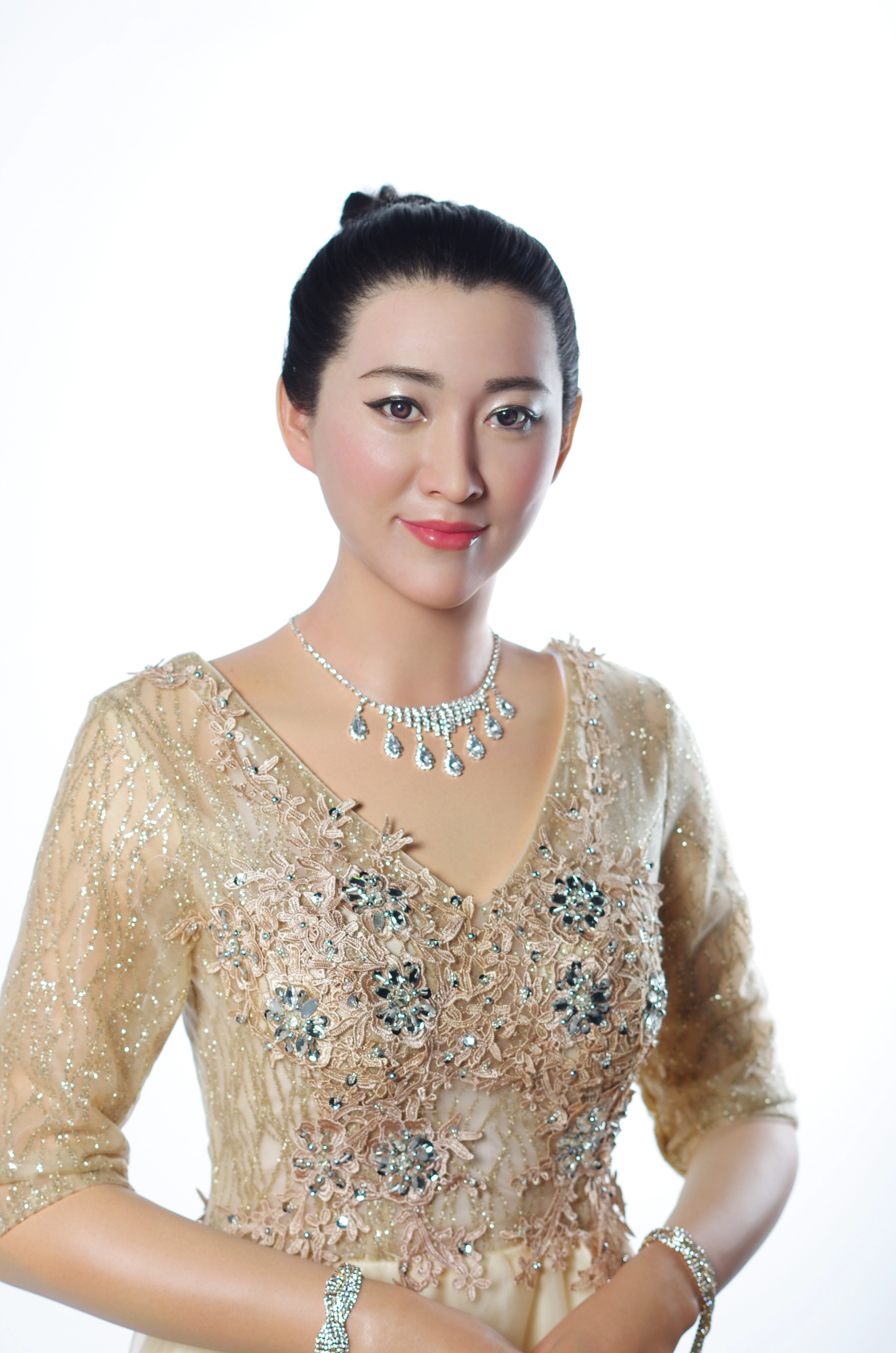 The Perfect Welcome: Life Size High Fidelity Concierge Wax Figure -DXDF,Grand Orient Wax Art