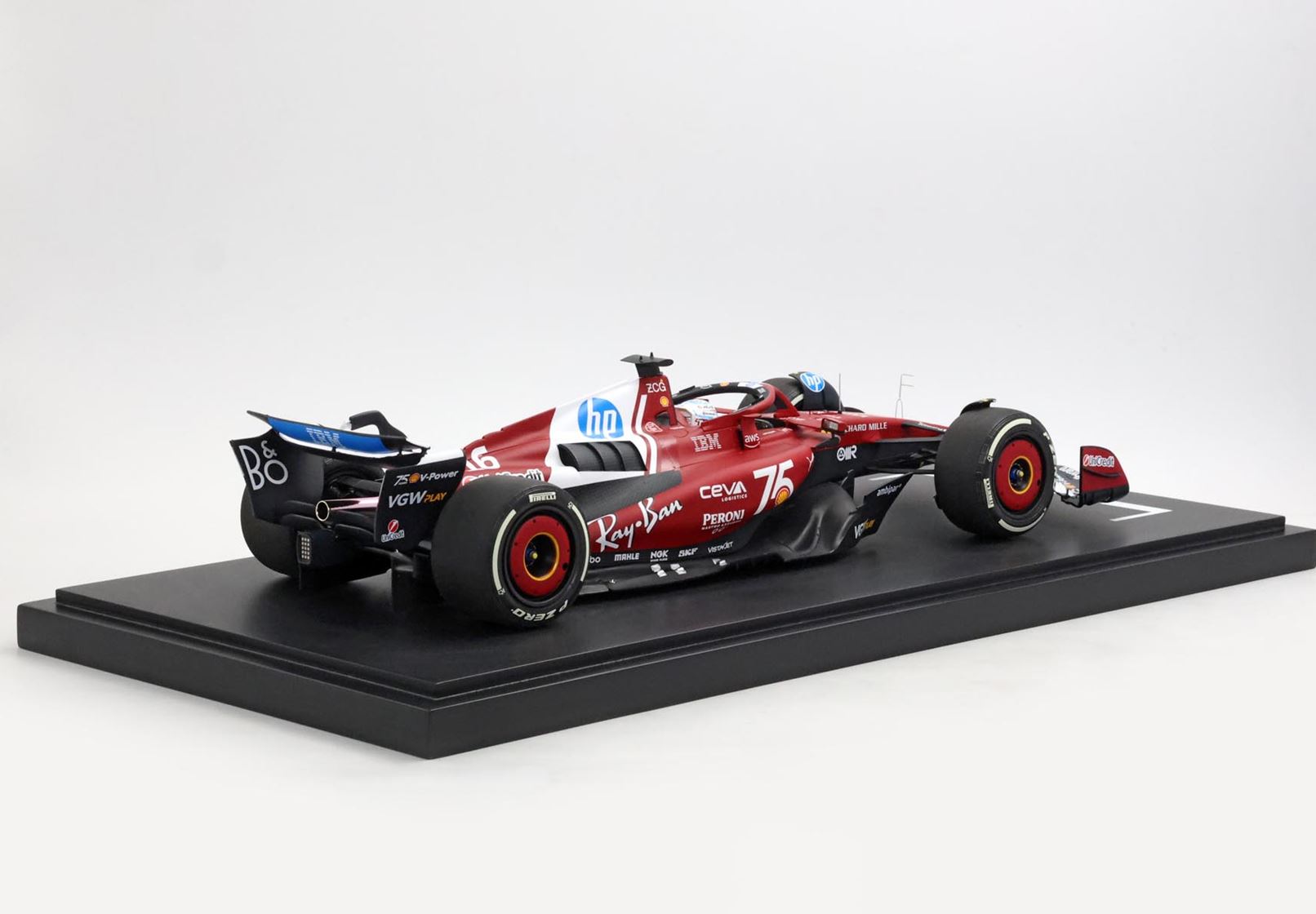 Ferrari SF25 Monaco livery for 75 years with Shell Leclerc SCALE 1/12 (Alternate)