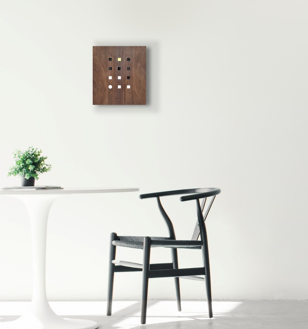 Matrix Clock — Wood Series (Alternate)