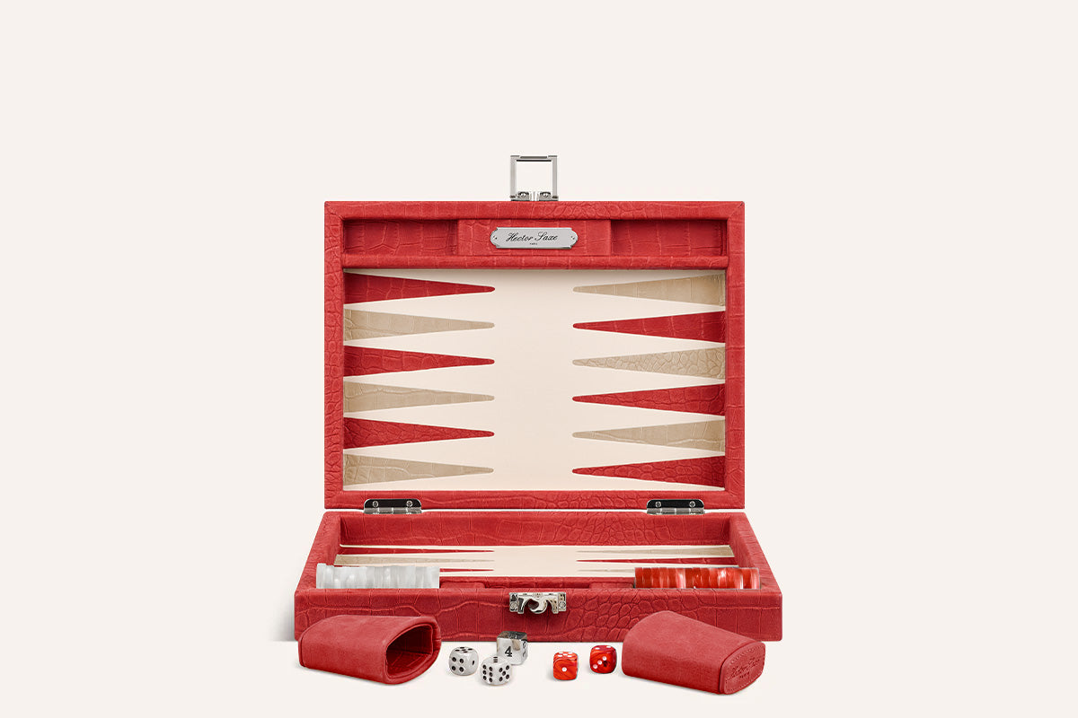 Backgammon Small Alligator print