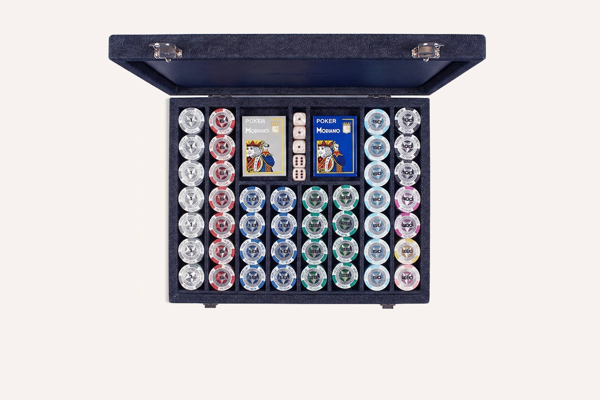 Denim Poker Set with 440 Chips (Alternate)