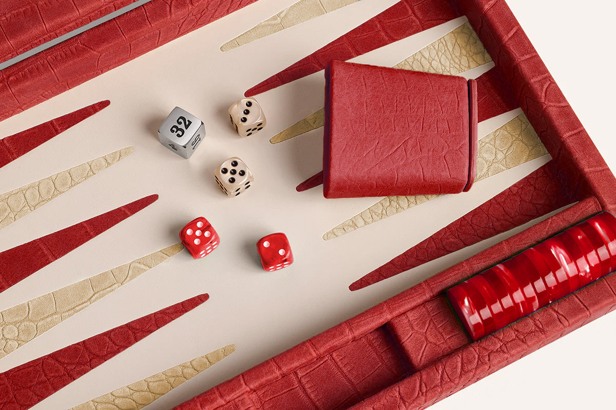 Backgammon Small Alligator print (Alternate)