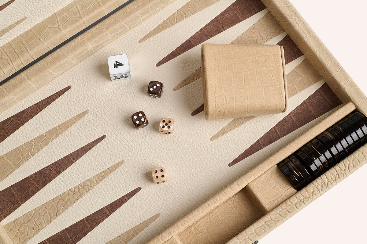 Backgammon Medium Alligator print (Alternate)