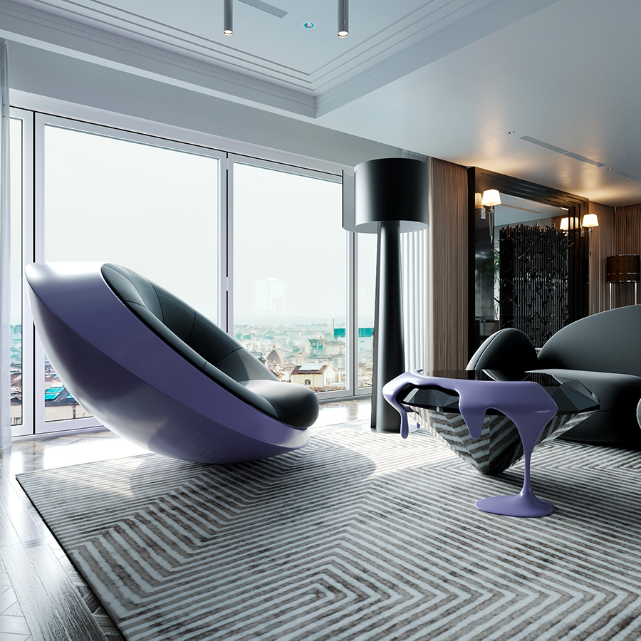 UFO COLORE – the rocking chair of a thousand colours
