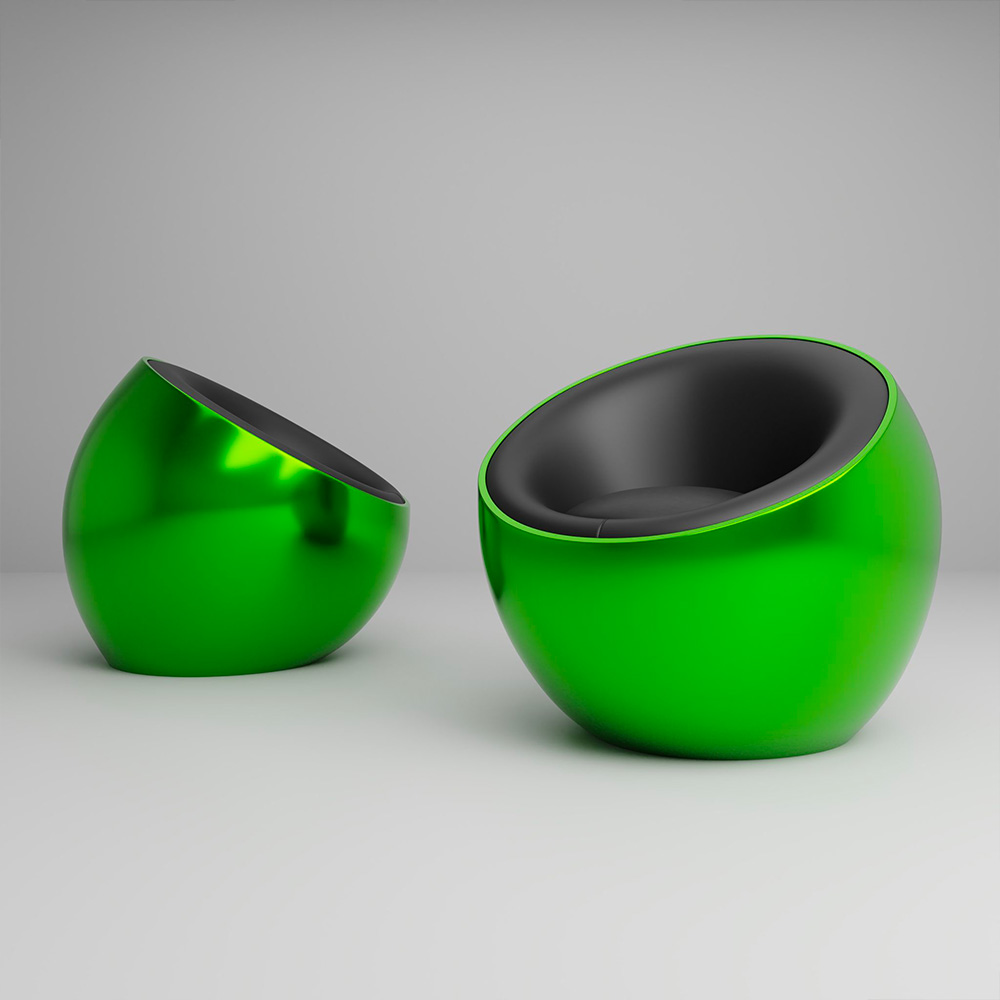 METEORA – a truly spatial design pouf (Alternate)