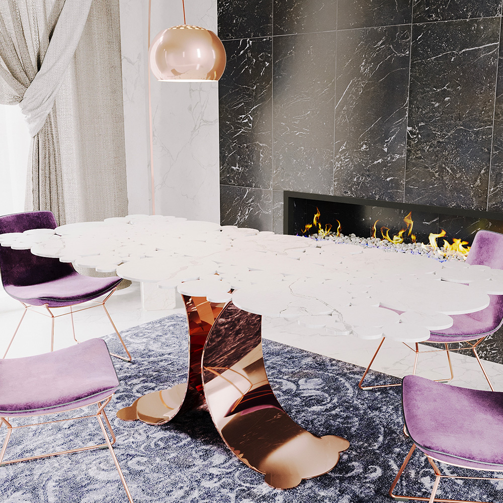 NINFEA – the modern, designer dining table (Alternate)