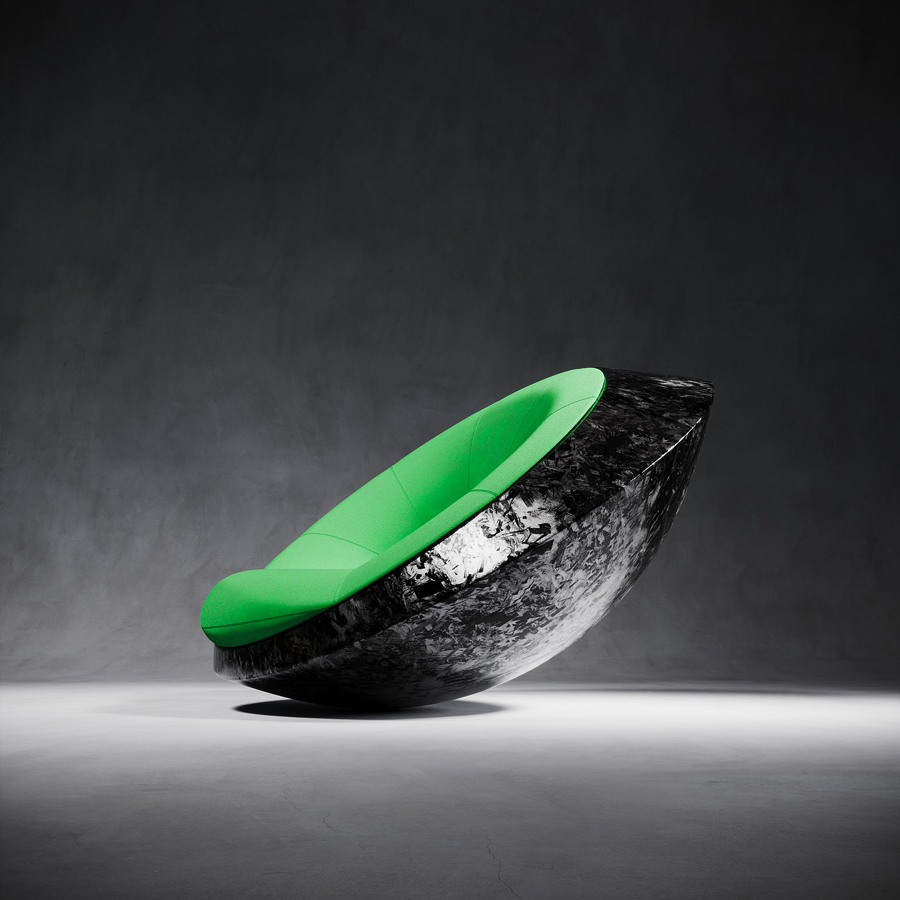 UFO C – carbon meets designer armchair