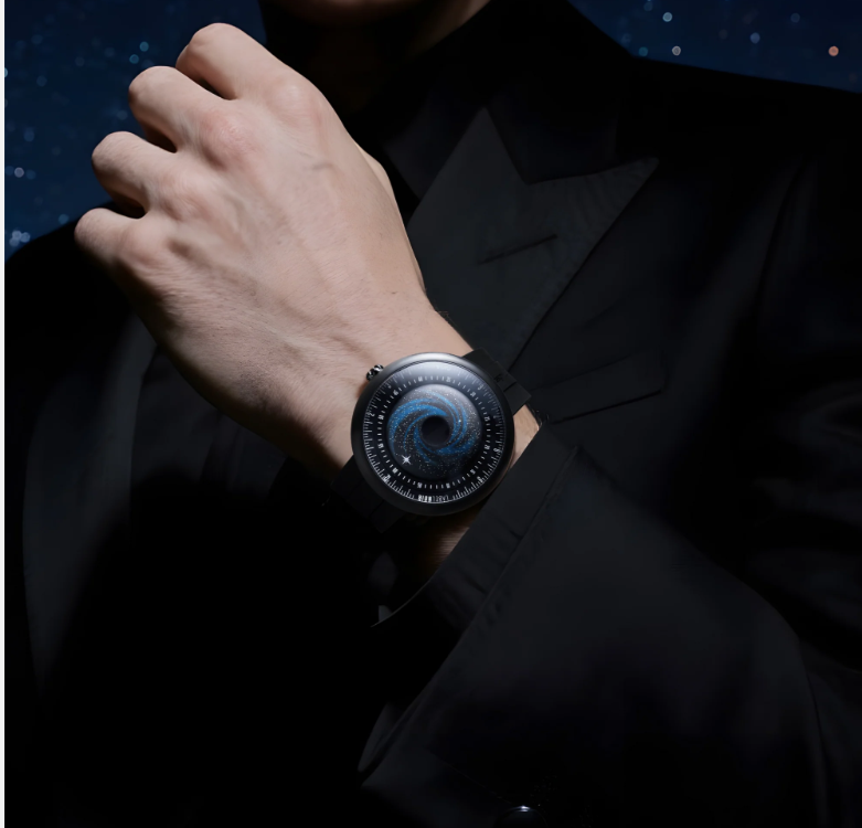 CIGA design X LABEL NOIR AUTOMATIC WATCH BLUE PLANET · BLACK STAR EDITION