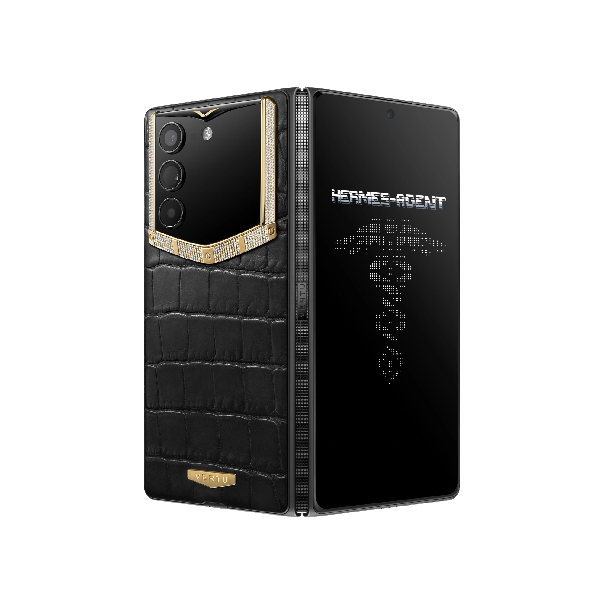 AlphaFold Bespoke Alligator Skin Gold & Diamond