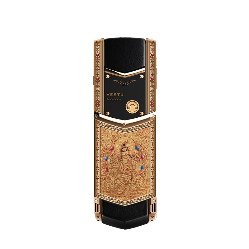 VERTU Signature V Thangka Buddha Pure Gold Phone