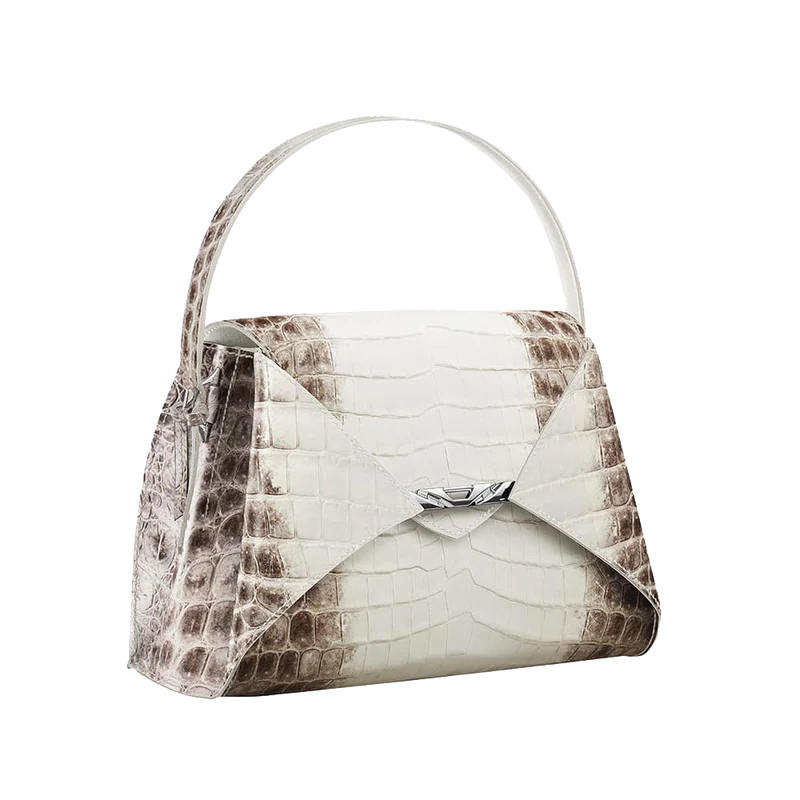 Folded V Himalaya Alligator Bag - Genuine Leather for Women