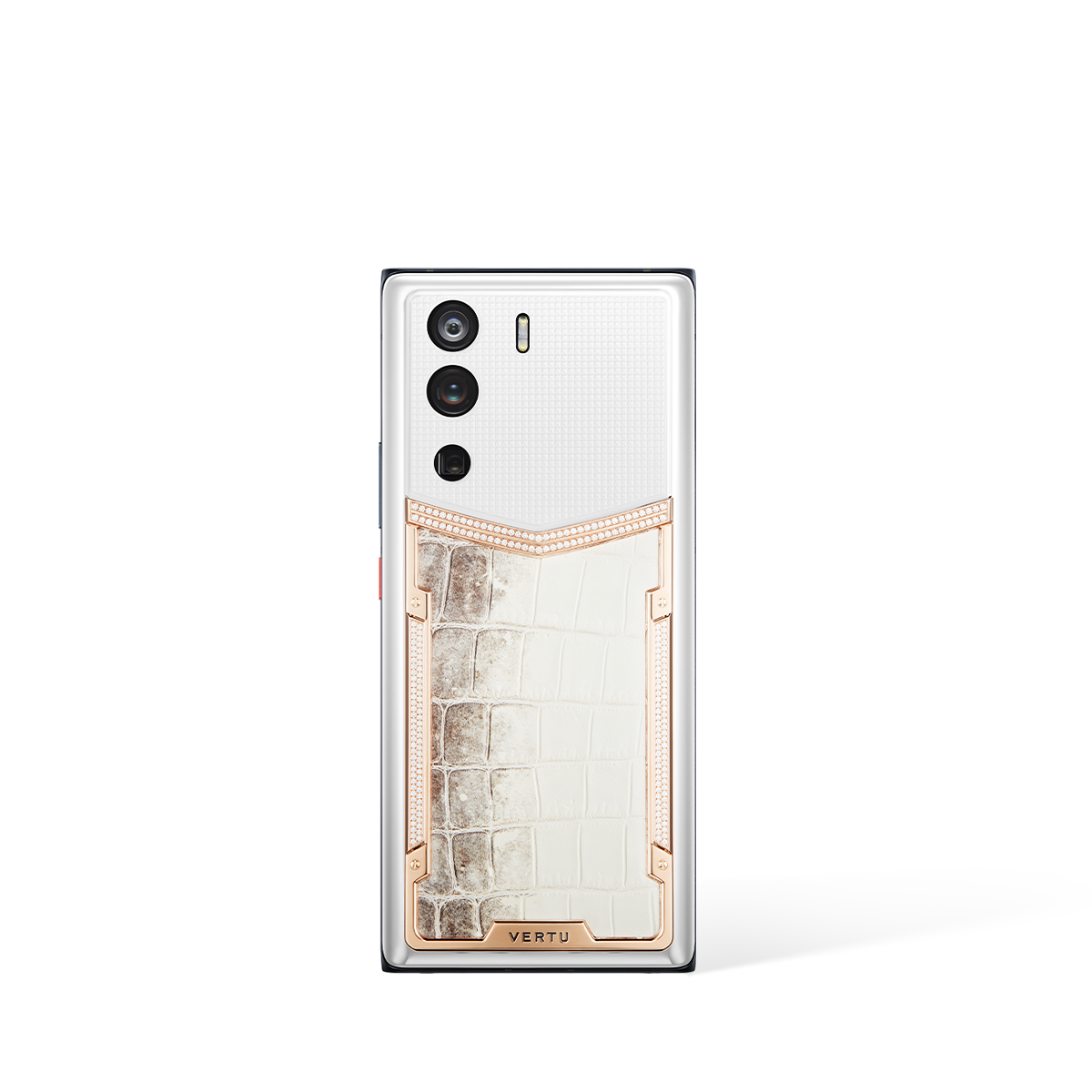 Metavertu Curve Screen Himalaya Alligator Skin 18K Gold & Diamonds 5G Web3 Phone