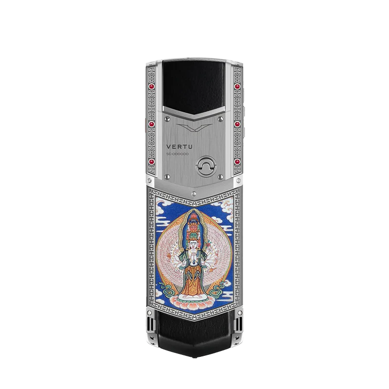 VERTU Signature V Thangka Pure Silver Phone