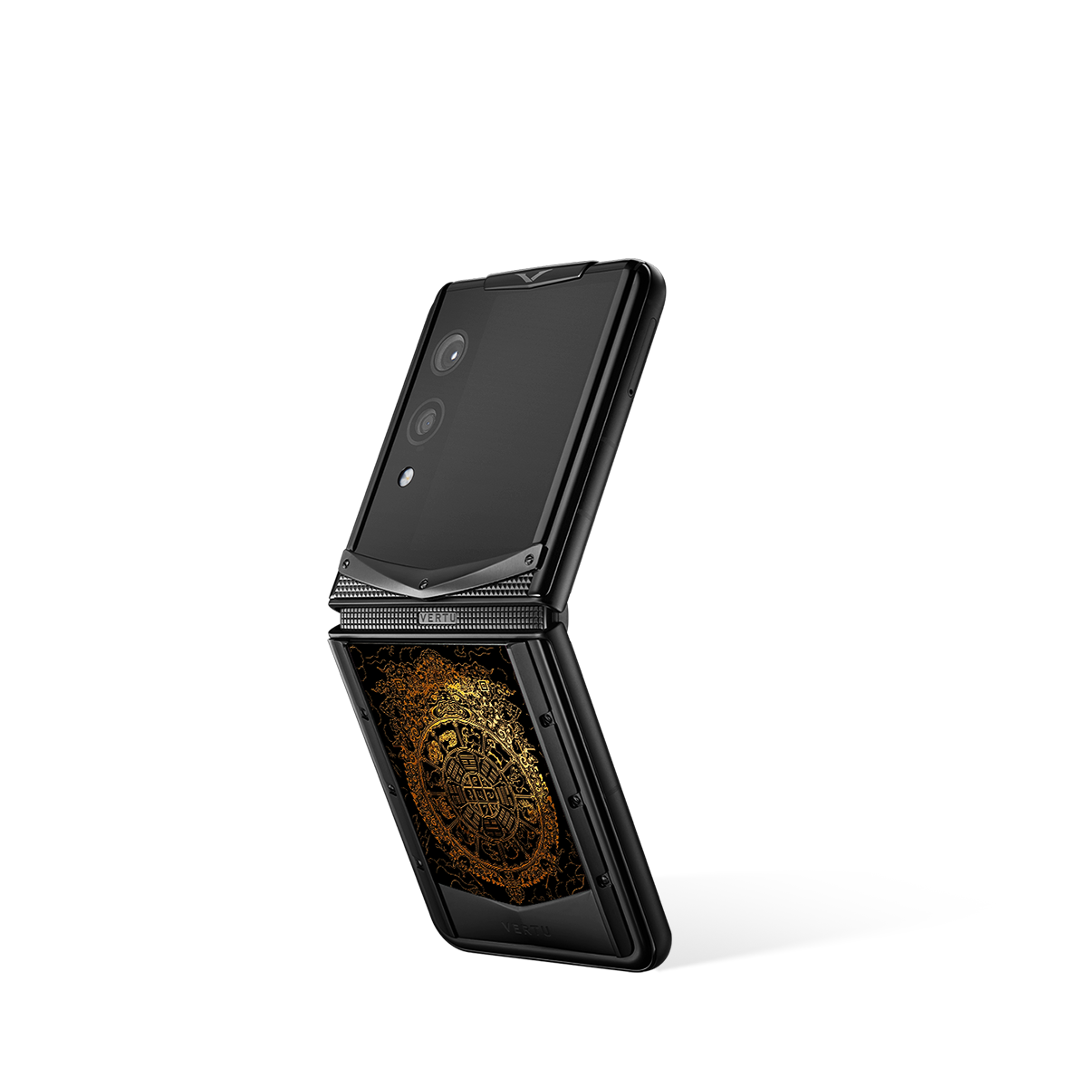 Quantum Flip Bagua Gilded Lacquer Gold V